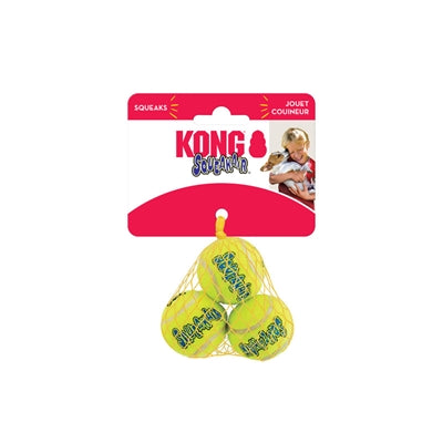 KONG SQUEAKAIR TENNISBAL GEEL MET PIEP
