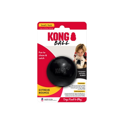 KONG EXTREME RUBBER BAL ZWART