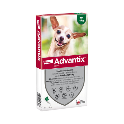 Bayer Advantix Spot On 40/200 TOT 4 KG - 4 PIP