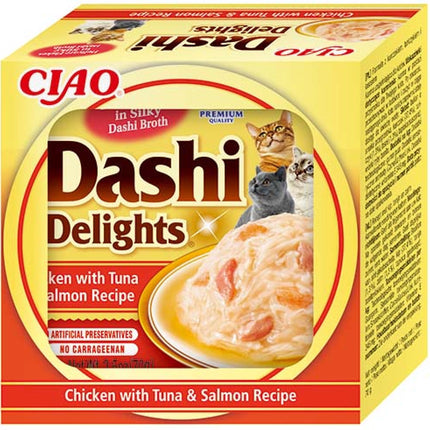 Inaba Dashi Delights Chicken With Tuna & Salmon Recipe 70 GR