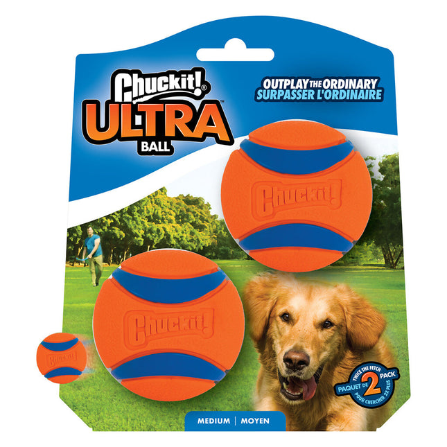 Chuckit Ultra Bal MEDIUM 6X6X6 CM 2 ST
