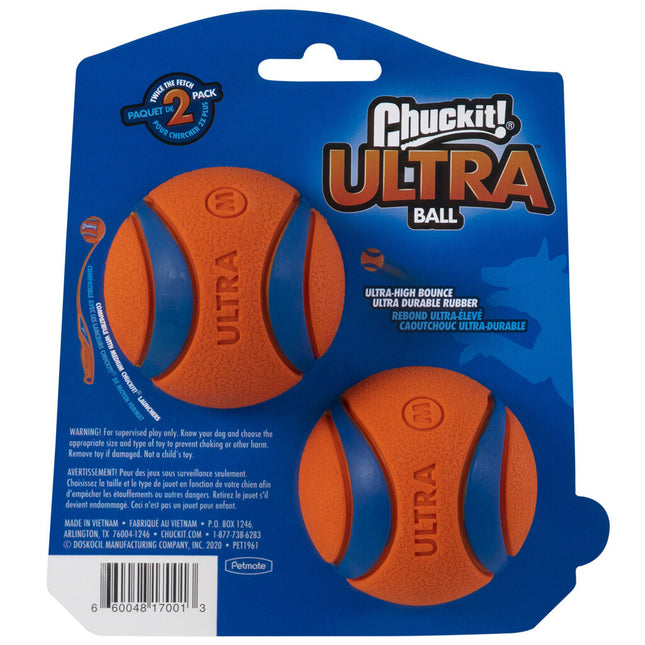 Chuckit Ultra Bal MEDIUM 6X6X6 CM 2 ST