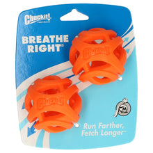 Chuckit Breathe Right Fetch Bal Oranje MEDIUM 2 ST