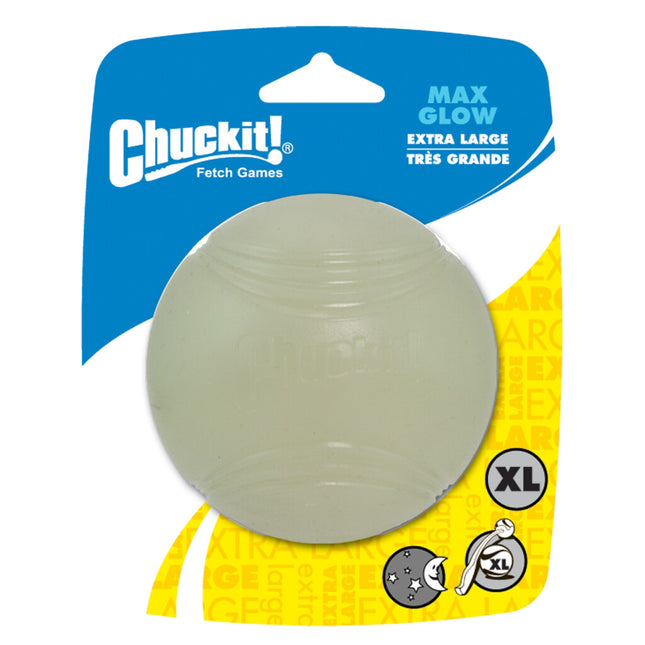Chuckit Max Glow Bal Glow In The Dark XL 8X8X8 CM