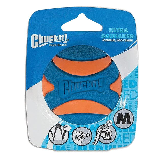 Chuckit Ultra Squeaker Bal MEDIUM 6 CM