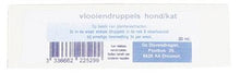 Dierendrogist Vlooiendruppel Natuurlijke Olie Basis 20 ML - Pet4you