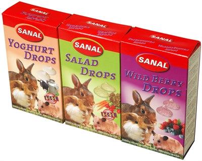 Sanal Knaagdier 3-Pack Drops Yogurt / Salad / Wild Berry 3X45 GR - Pet4you