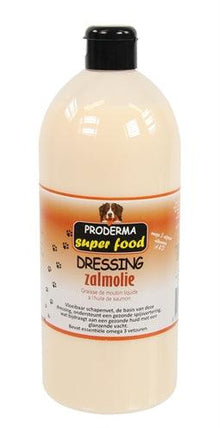Proderma Vloeibaar Schapenvet Dressing Zalmolie 1 LTR - Pet4you