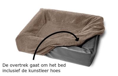 Bia Bed Fleece Hoes Hondenmand Taupe BIA-6 100X80X15 CM - Pet4you