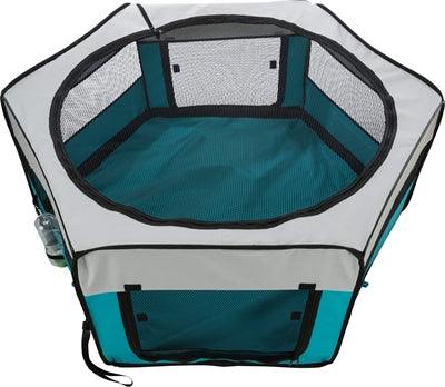 Trixie Puppy Ren Turquoise / Grijs 130X130X55 CM - Pet4you
