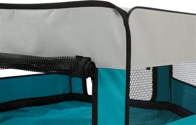 Trixie Puppy Ren Turquoise / Grijs 130X130X55 CM - Pet4you