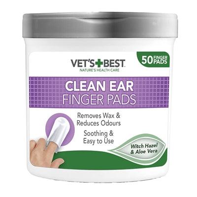 Vets Best Clean Ear Finger Pads 50 ST - Pet4you