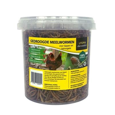 Utopia Gedroogde Meelwormen 1,2 LTR - Pet4you