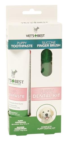 Vets Best Puppy Tandpasta Met Vingerborstel Kit - Pet4you