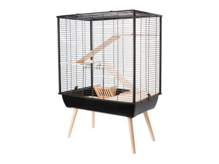 Zolux Neo Cosy Knaagdierkooi Large Zwart 78X48X80 CM - Pet4you