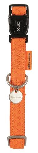 Macleather Halsband Oranje 20-40X1,5 CM - Pet4you