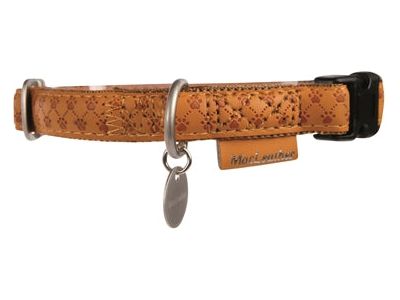 Macleather Halsband Bruin 35-50X2 CM - Pet4you
