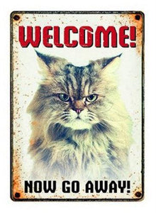 Plenty Gifts Waakbord Blik Grumpy Cat 15X21 CM - Pet4you