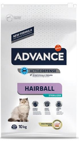 Advance Cat Sterilized Hairball 10 KG - Pet4you