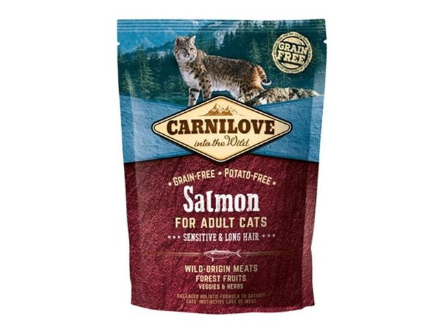 Carnilove Salmon Sensitive / Long Hair 400 GR - Pet4you