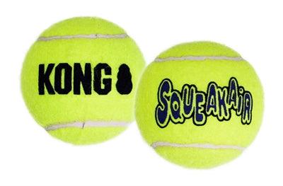 Kong Squeakair Tennisbal Geel Met Piep MEDIUM 6,5 CM 6 ST - Pet4you