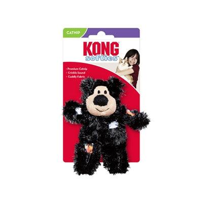 Kong Cat Softies Patchwork Bear Assorti 7,5X5X12,5 CM - Pet4you