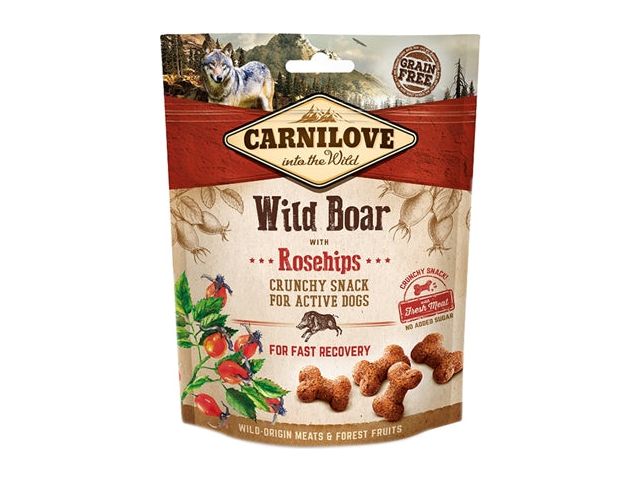 Carnilove Crunchy Snack Everzwijn / Rozenbottel 200 GR - Pet4you