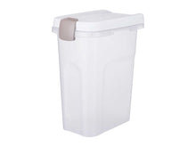 Trixie Voerton Luchtdicht Afsluitbaar Kunststof Transparant Wit / Wit 15 LTR 22X34X41,5 CM - Pet4you