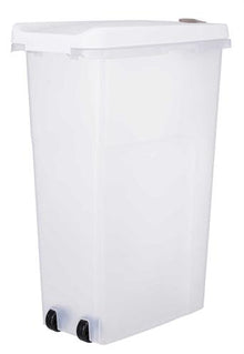 Trixie Voerton Luchtdicht Afsluitbaar Kunststof Transparant Wit / Wit 40 LTR 26,5X44,5X61,5 CM - Pet4you