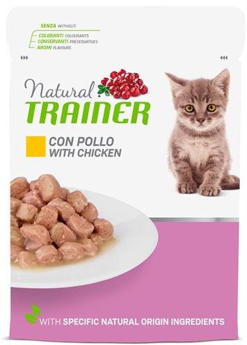 Natural Trainer Cat Kitten / Junior Chicken Pouch 12X85 GR - Pet4you