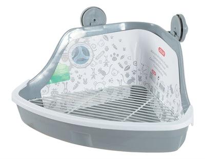 Zolux Hoektoilet Knaagdier Grijs 32X25X15 CM - Pet4you