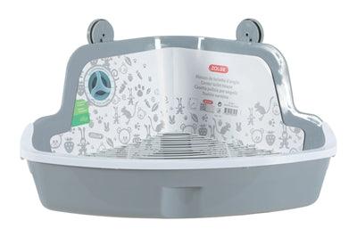 Zolux Hoektoilet Knaagdier Grijs 41,5X31X20,5 CM - Pet4you