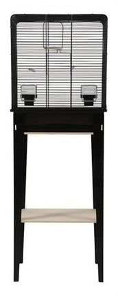 Zolux Vogelkooi Chic Loft Met Meubel Zwart 124X44,5X28 CM - Pet4you