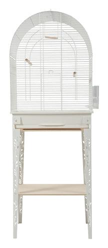 Zolux Vogelkooi Patio Met Standaard Wit 53X33X144 CM - Pet4you