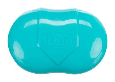 Trixie Textielborstel Zwart / Turquoise 7X10 CM - Pet4you