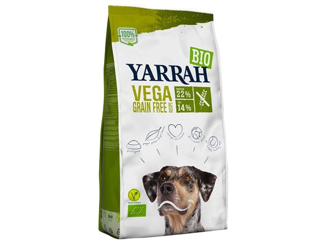 Yarrah Dog Biologische Brokken Vega Ultra Sensitive Graanvrij 10 KG - Pet4you