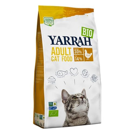Yarrah Cat Biologische Brokken Kip 2,4 KG - Pet4you