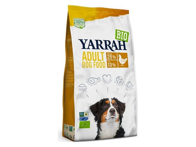 Yarrah Dog Biologische Brokken Kip 10 KG - Pet4you