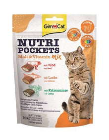 Gimcat Nutri Pockets Malt-Vitaminemix 150 GR - Pet4you