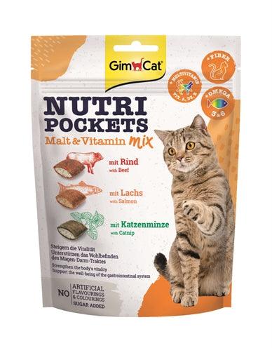 Gimcat Nutri Pockets Malt-Vitaminemix 150 GR - Pet4you