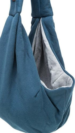 Trixie Draagtas Buikdrager Sling Blauw / Grijs 22X20X60 CM - Pet4you