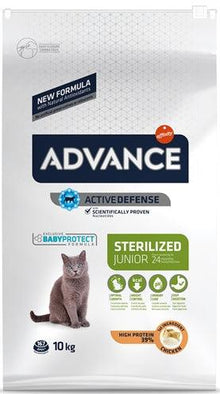 Advance Cat Junior Sterilized Chicken 10 KG - Pet4you
