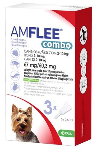 Krka Amflee Combo Spot On Hond 2-10 KG 67 MG 3 PIP - Pet4you