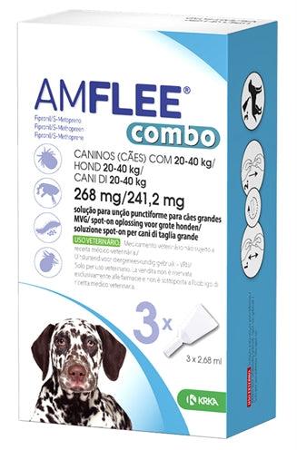 Krka Amflee Combo Spot On Hond 20-40 KG 268 MG 3 PIP - Pet4you