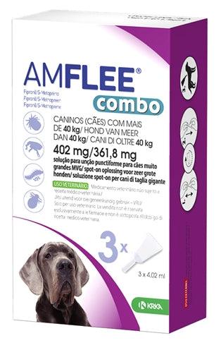 Krka Amflee Combo Spot On Hond >40 KG 402 MG 3 PIP - Pet4you