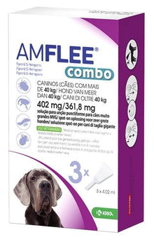 Krka Amflee Combo Spot On Hond >40 KG 402 MG 3 PIP - Pet4you