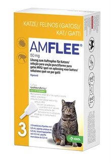 Krka Amflee Spot On Kat 50 MG 3 PIP - Pet4you