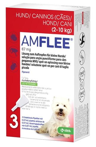 Krka Amflee Spot On Hond 2-10 KG 67 MG 3 PIP - Pet4you