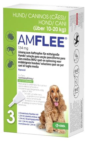 Krka Amflee Spot On Hond 10-20 KG 134 MG 3 PIP - Pet4you