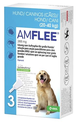 Krka Amflee Spot On Hond 20-40 KG 268 MG 3 PIP - Pet4you